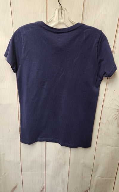 Cuffy's Women's Size S Navy Short Sleeve Top