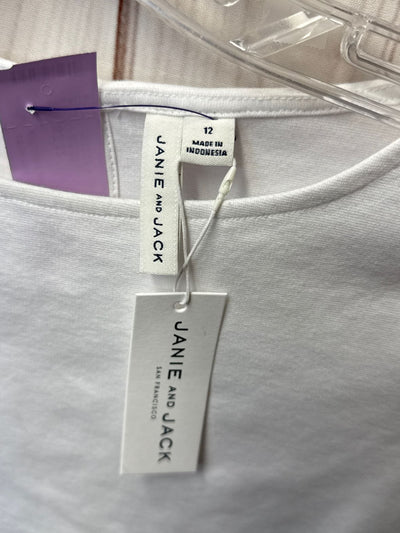 NWT Janie & Jack Girl's Size 12 White Shirt