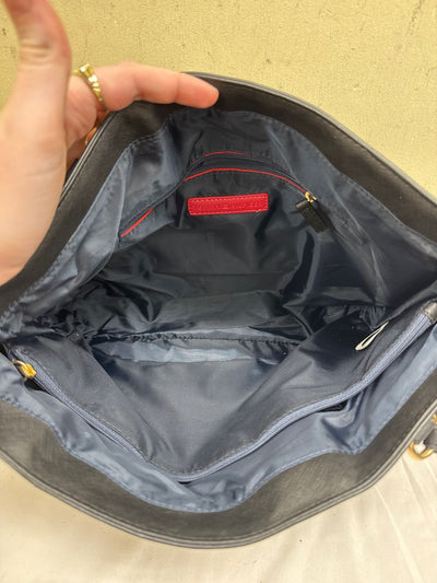 NWT Tommy Hilfiger Black & Tan Tote Bag