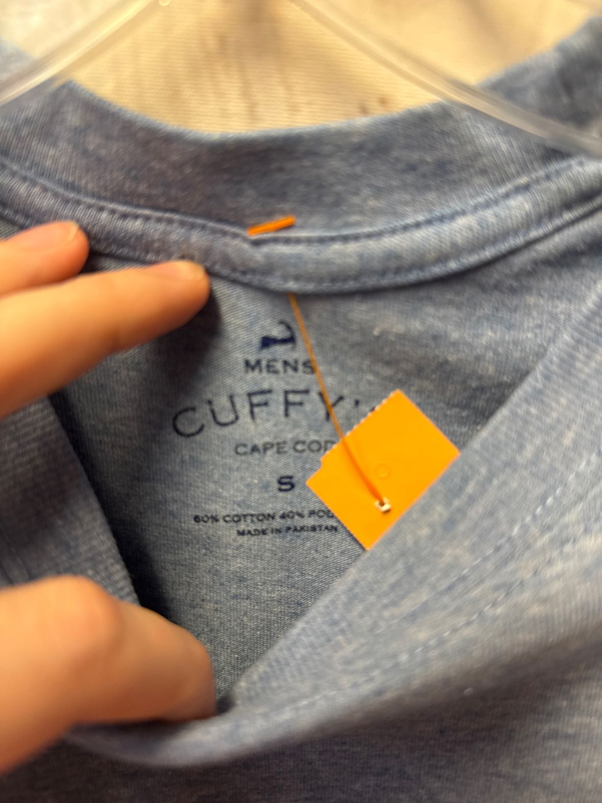 Cuffy's Men's Size S Blue Shirt