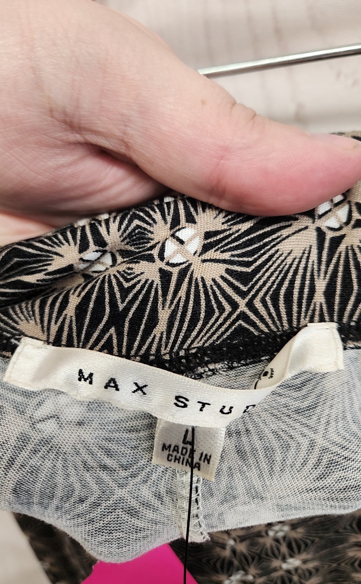 Max Studio Women's Size L Black & Brown Skirt
