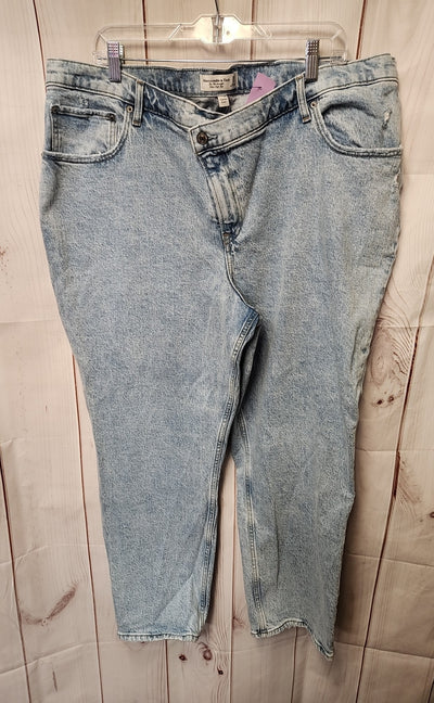 Abercrombie & Fitch Women's Size 35 (20) Blue Jeans The '90s Straight