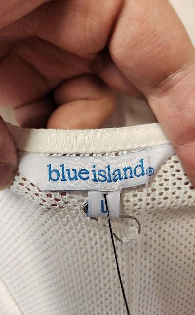 NWT Blue Island Women's Size L White Cover-Up