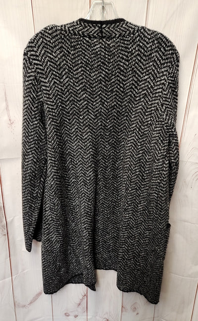 Nine West Women's Size XL Black & Gray Cardigan