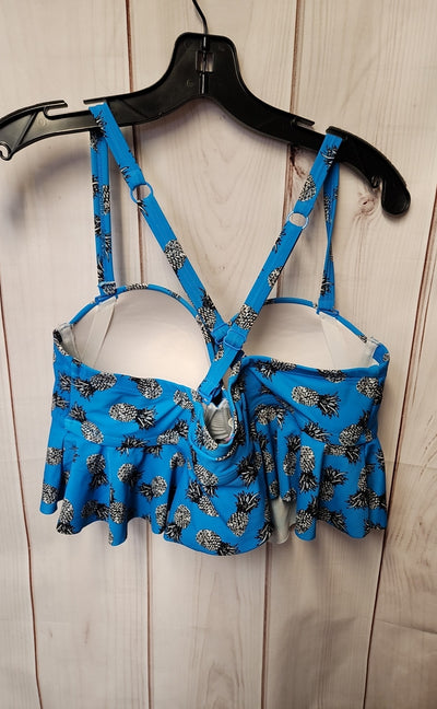 Torrid Women's Size 1X Blue Swim Top