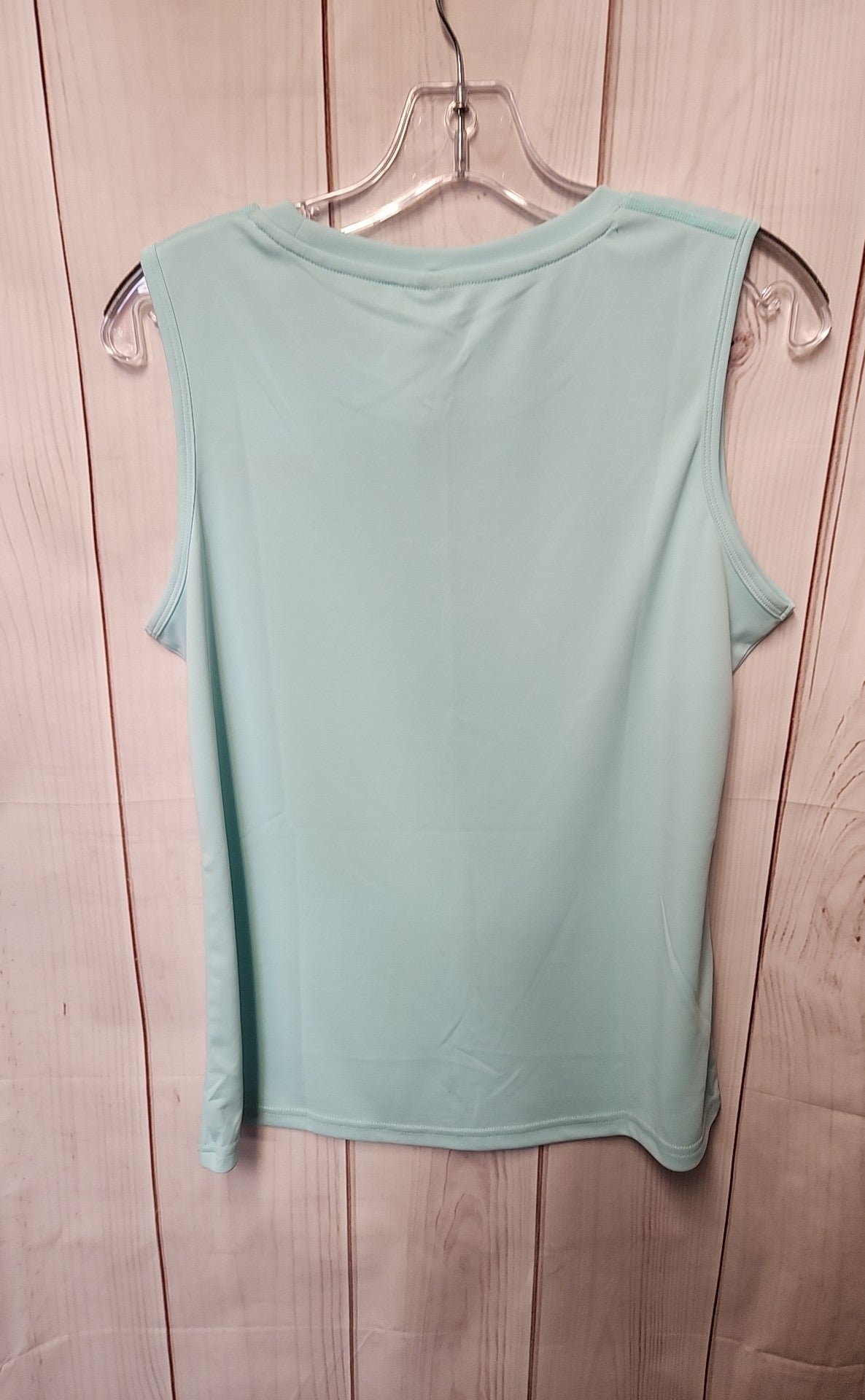 Mier Women's Size M Light Blue Sleeveless Top