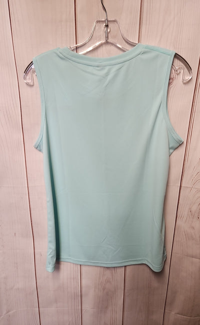 Mier Women's Size M Light Blue Sleeveless Top