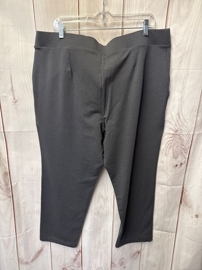 Pure Jill Women's Size XL Gray Pants Slim Leg Cropped