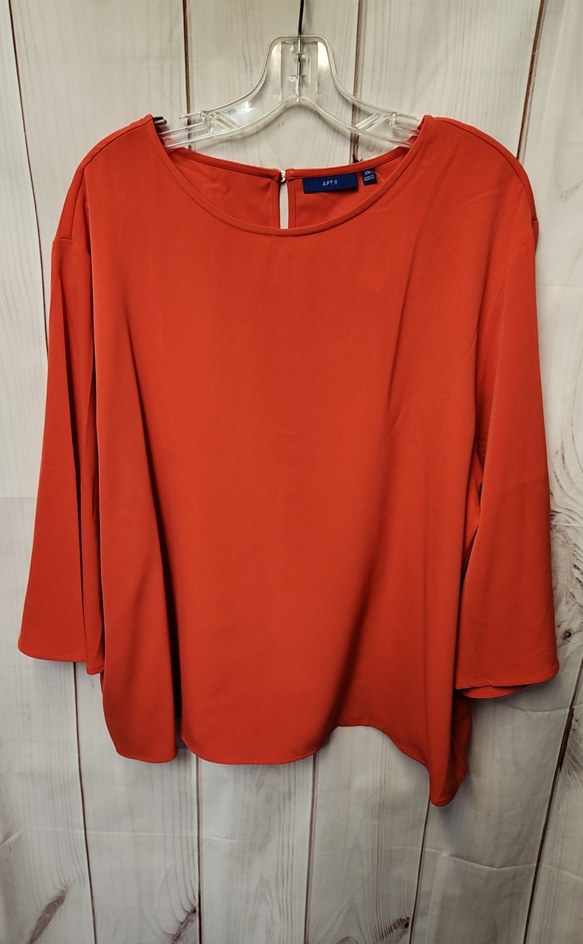 Apt 9 Women's Size XXL Red Long Sleeve Top