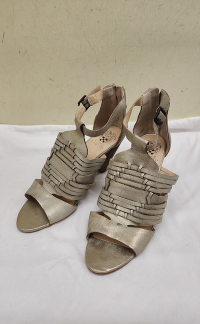 Vince Camuto Women's Size 10 Gold Sandals Shoes