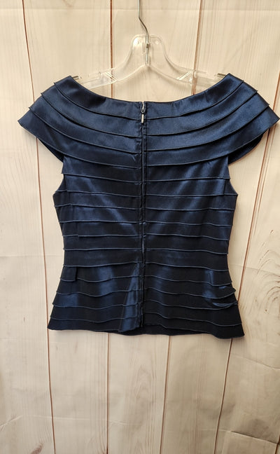Adrianna Papell Women's Size 6 Navy Sleeveless Top