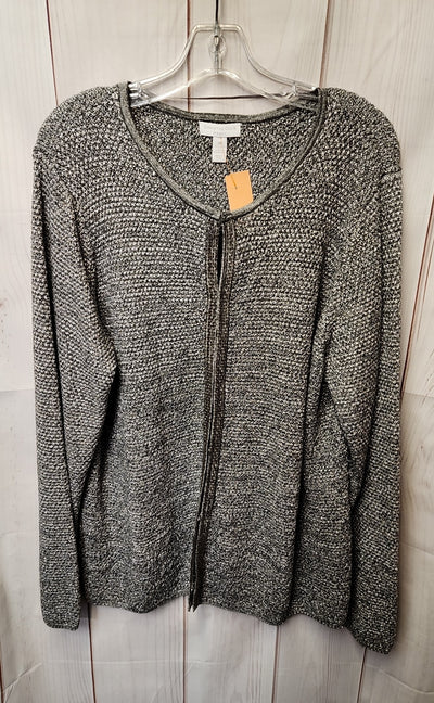 Charter Club Women's Size 3X Silver Cardigan