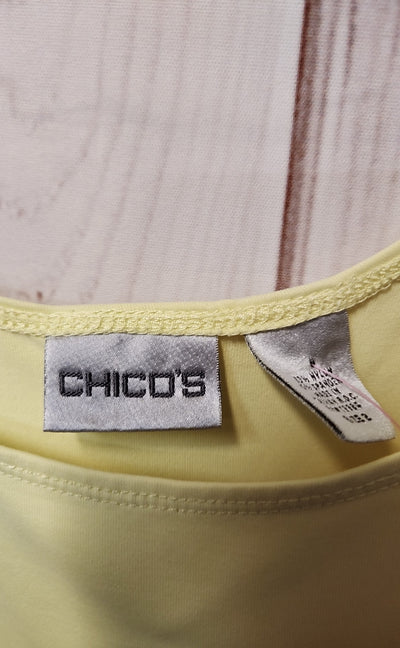 Chico's Women's Size 2 = US L Yellow Sleeveless Top