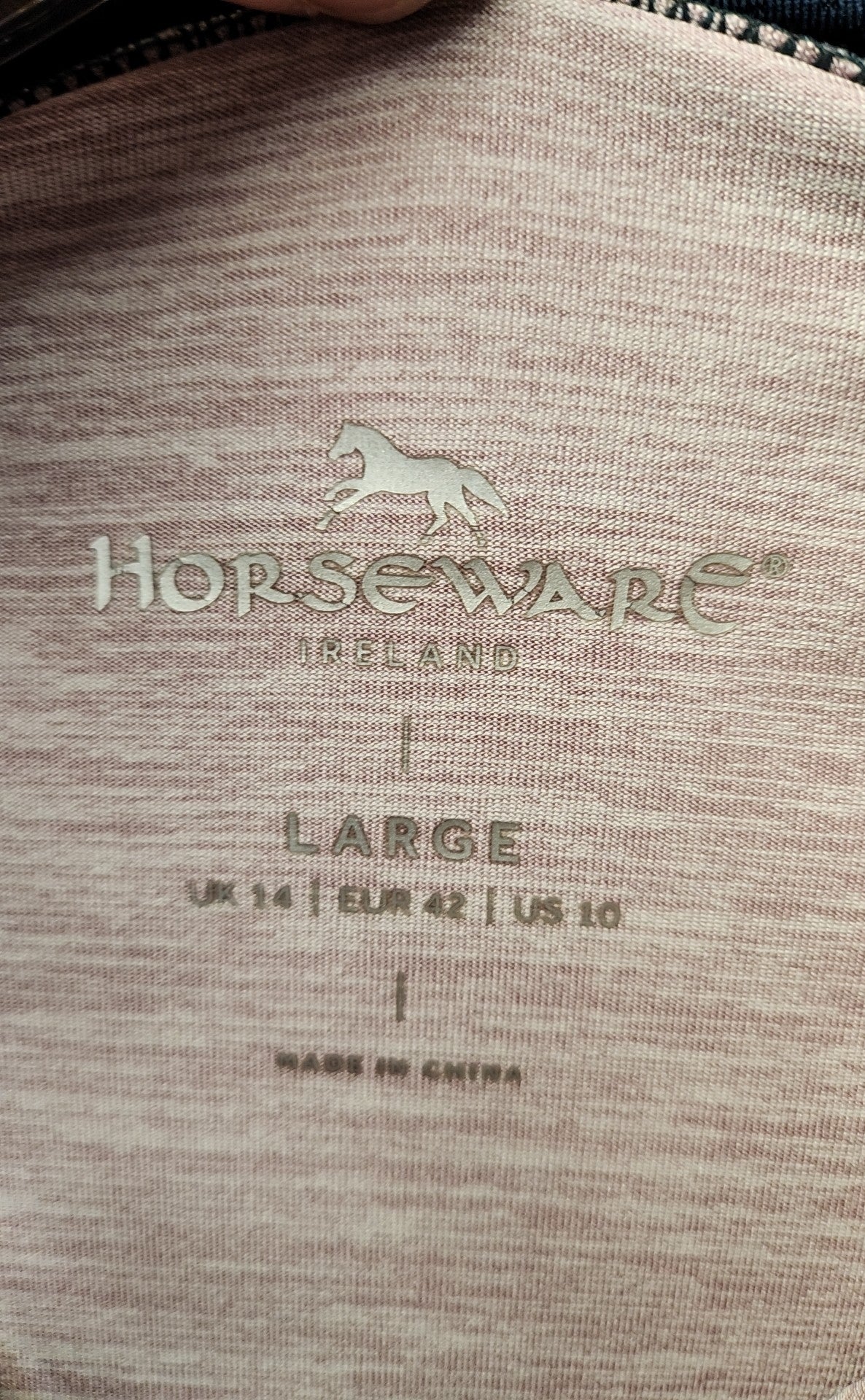 Horseware Women's Size L Purple Long Sleeve Top