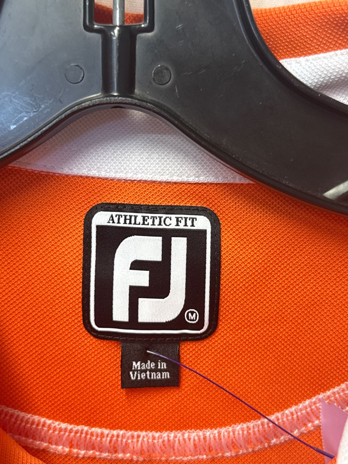 FJ Men's Size M Orange Shirt