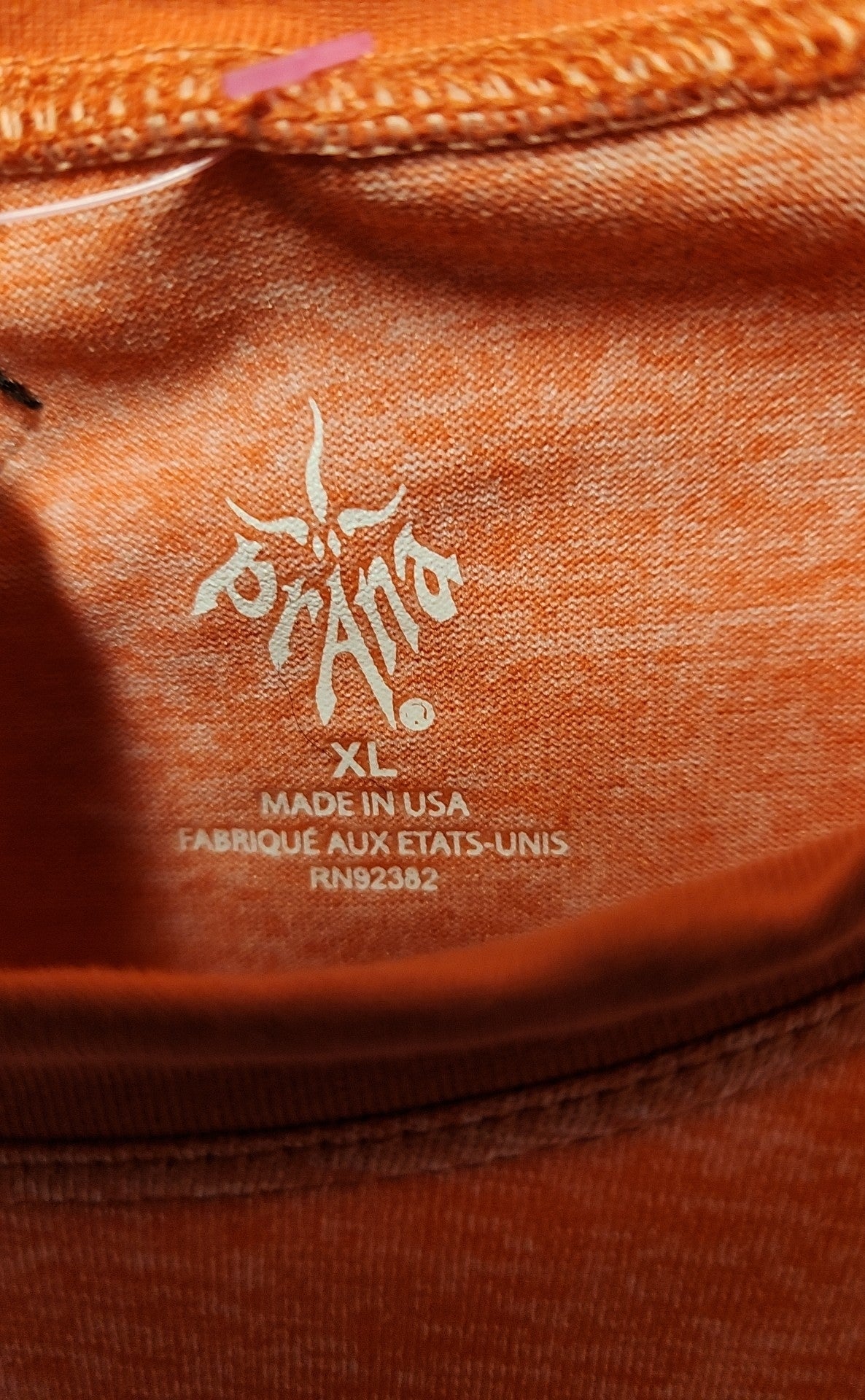 Prana Women's Size XL Orange Short Sleeve Top
