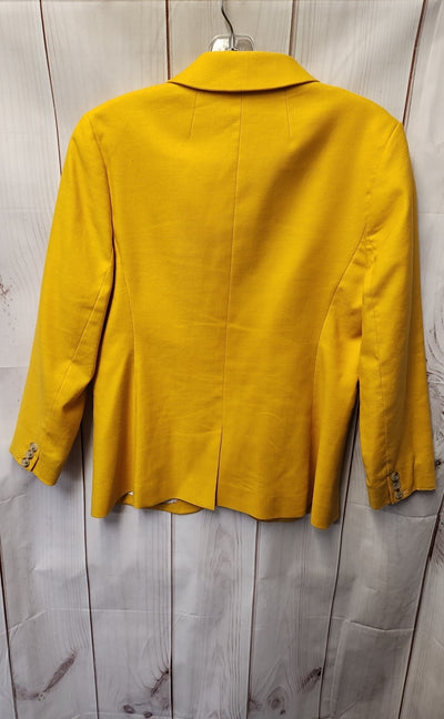 J Crew Women's Size 6 Petite Yellow Blazer