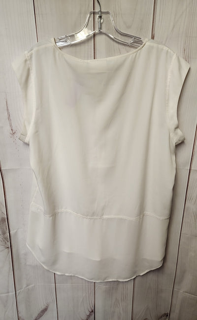Chico's Women's Size 2 = US L White Sleeveless Top