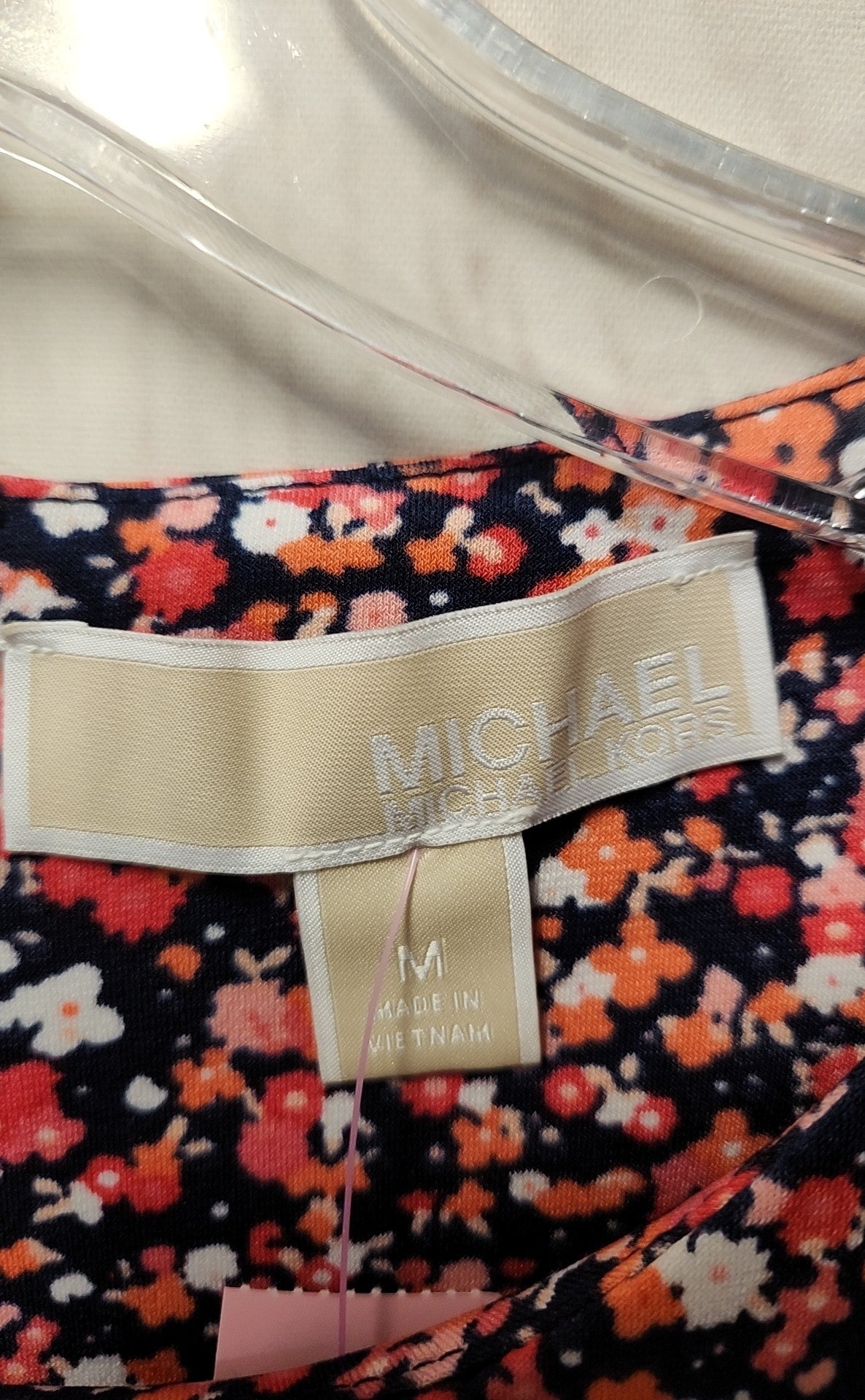 Michael Kors Women's Size M Pink & Blue Dress