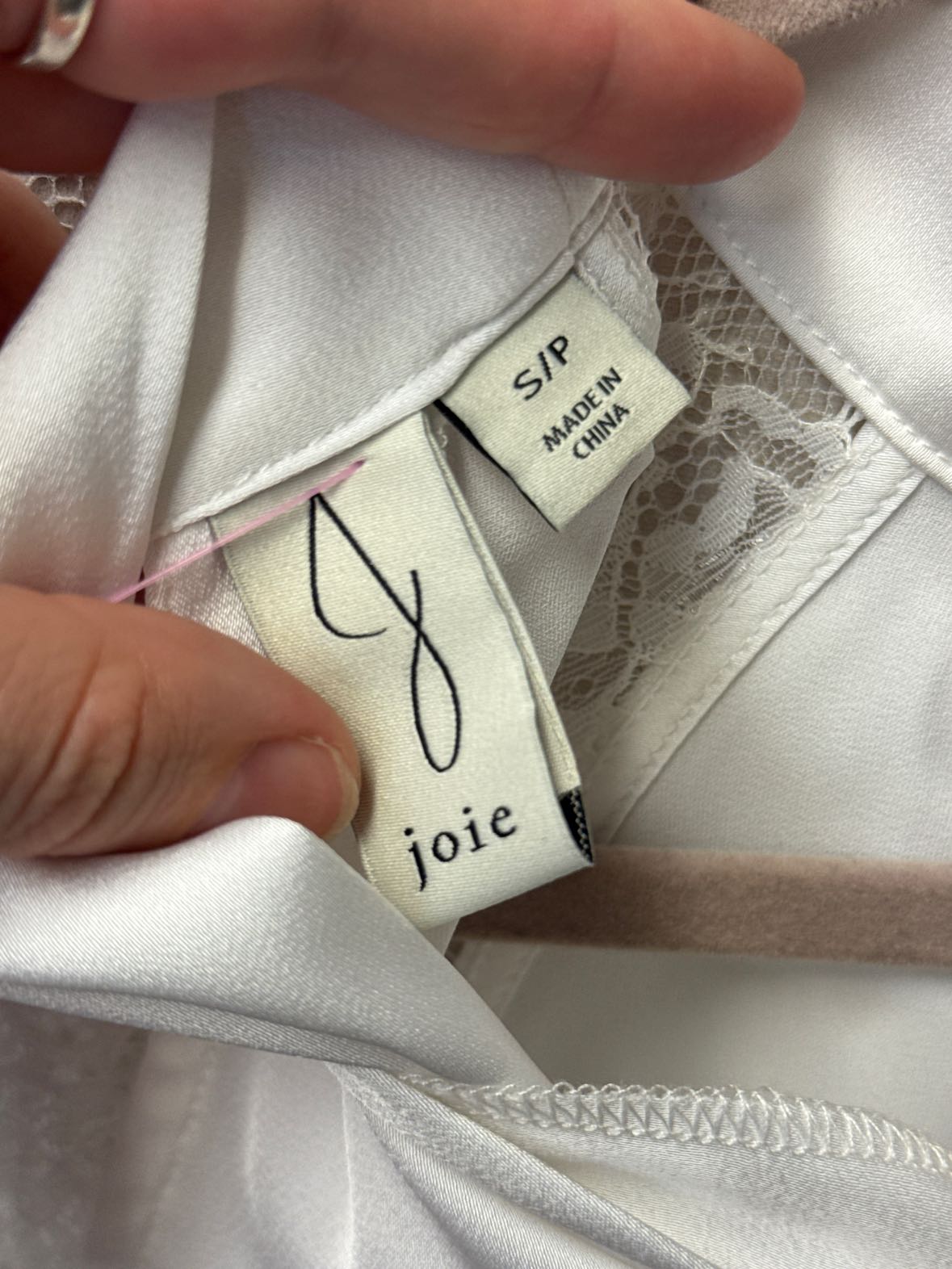 Joie Women's Size S White Short Sleeve Top