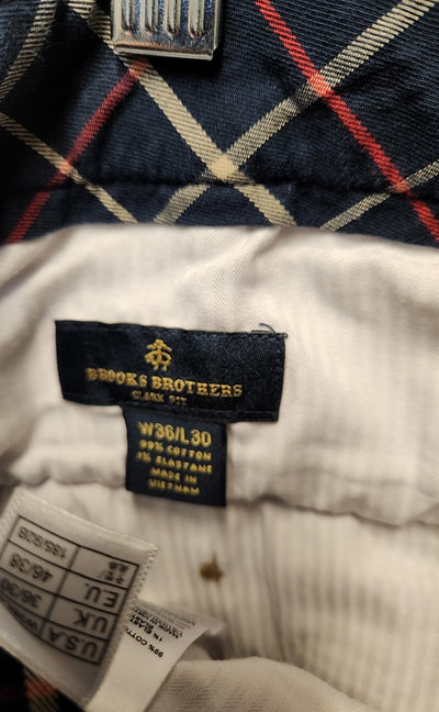Brooks Brothers Men's Size 36x30 Purple Corduroy Pants