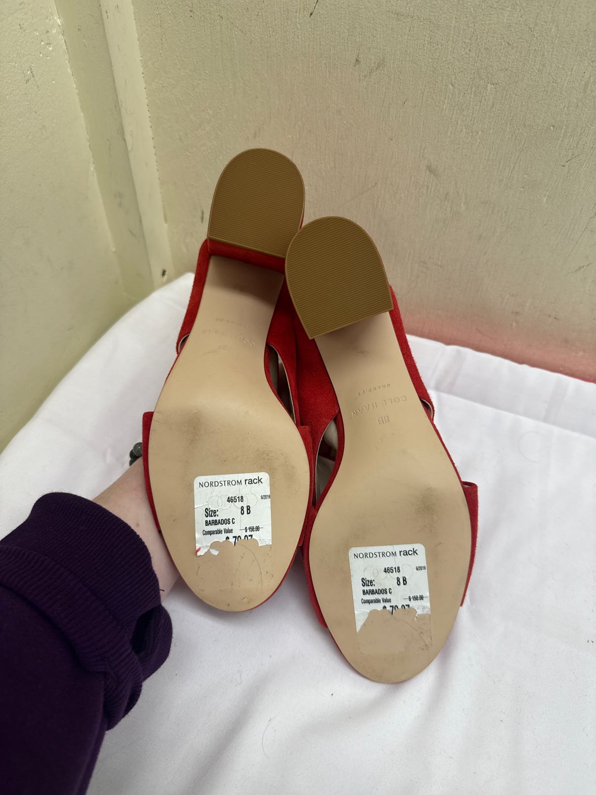 Cole Haan Women's Size 8 Red Sandals
