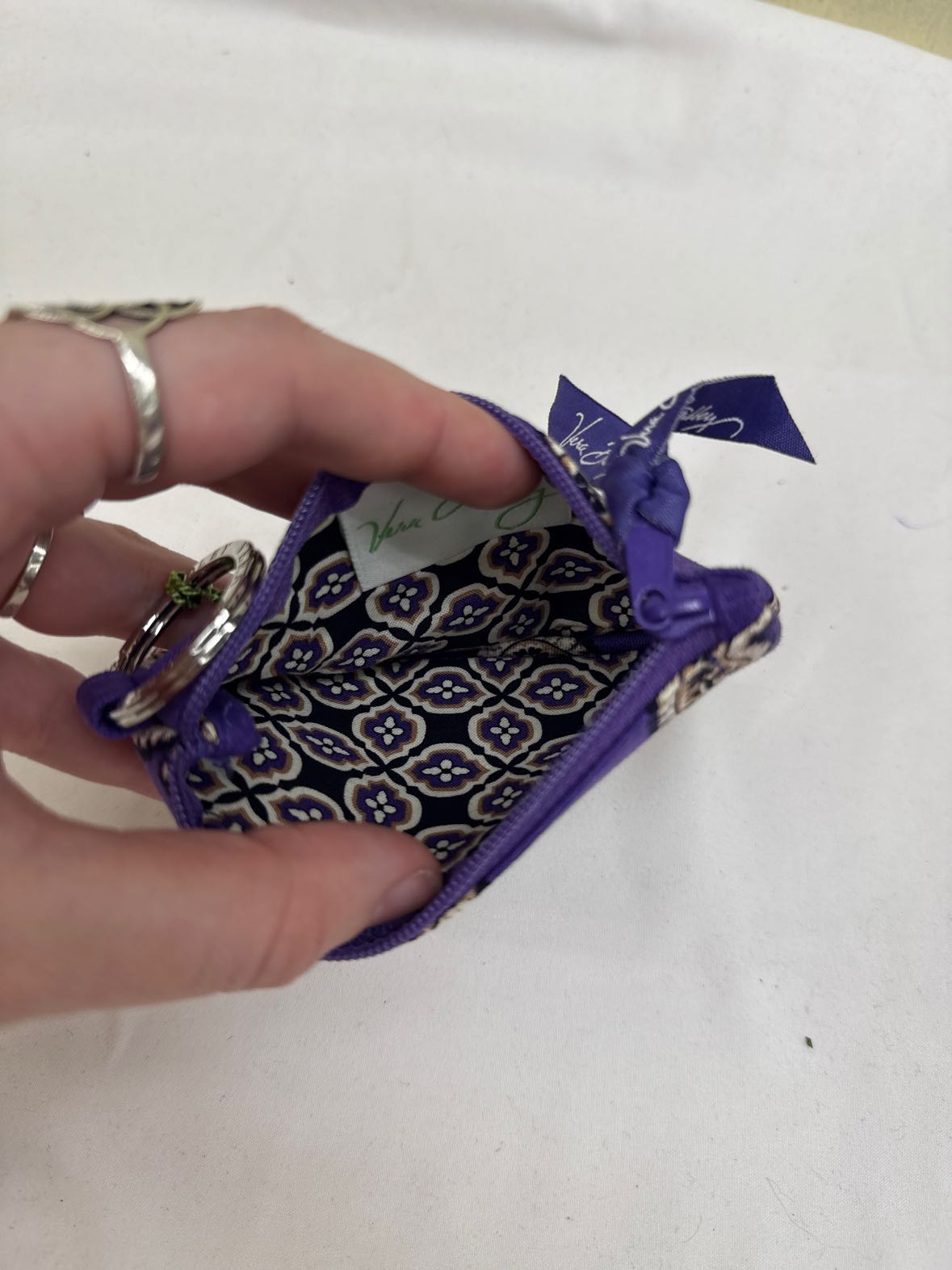NWT Vera Bradley Purple Card Holder