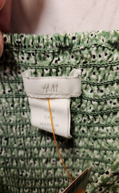 H&M Women's Size S Green Long Sleeve Top