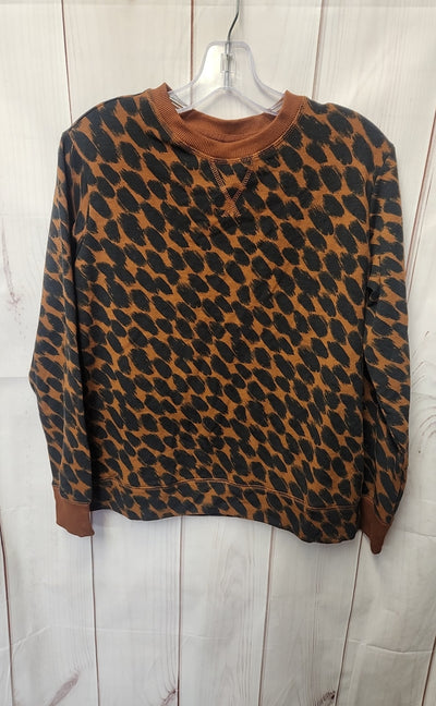 Stars Above Women's Size S Brown Animal Print Sweatshirt