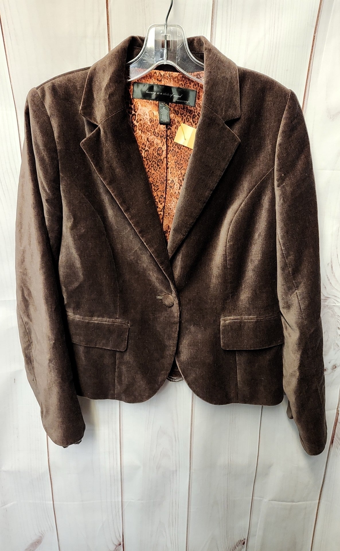 Apostrophe Women's Size 8 Petite Brown Jacket