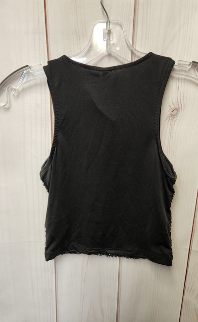 Divided Women's Size XS Black Sequined Sleeveless Top