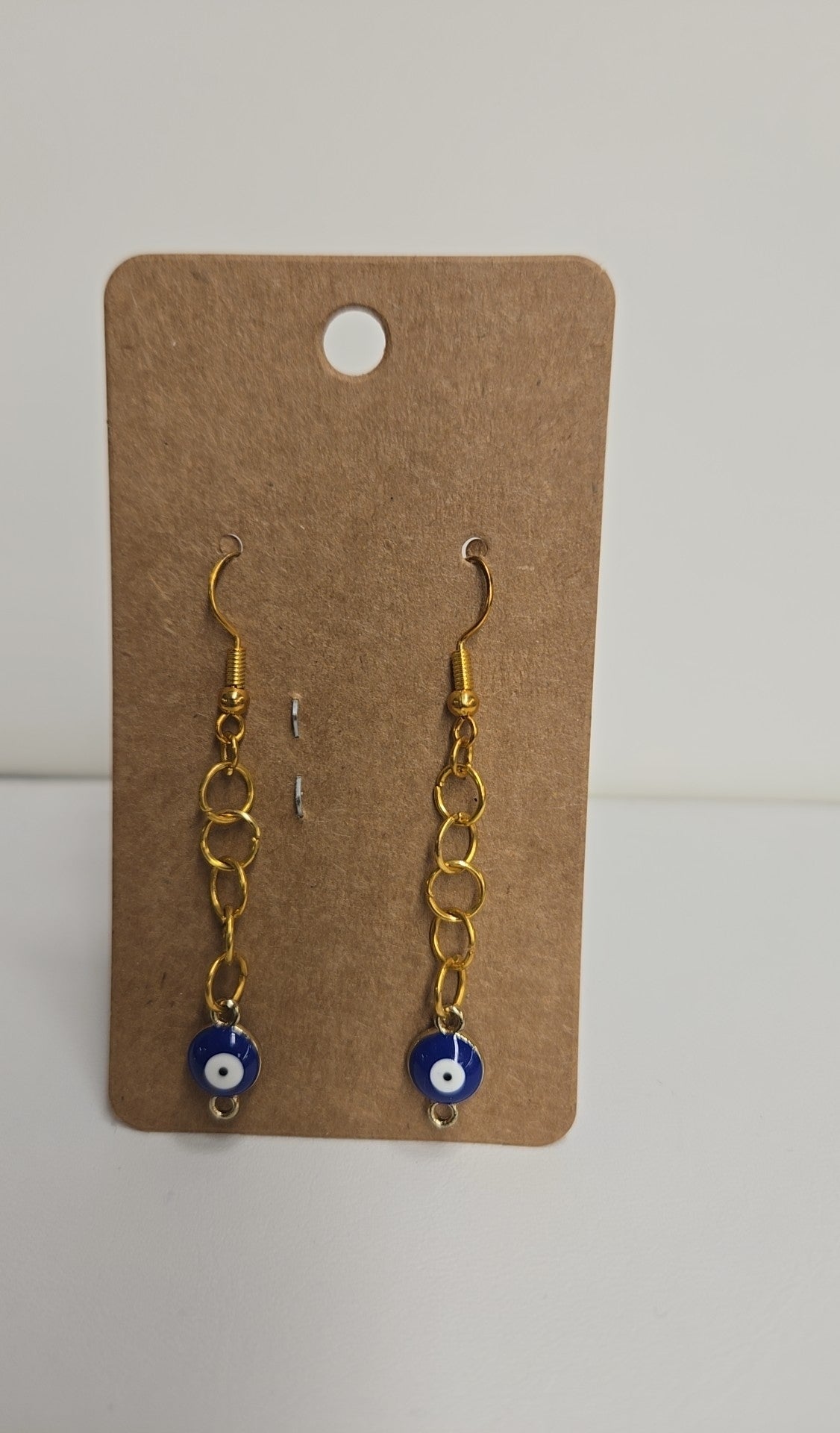 Gold Evil Eye Earrings
