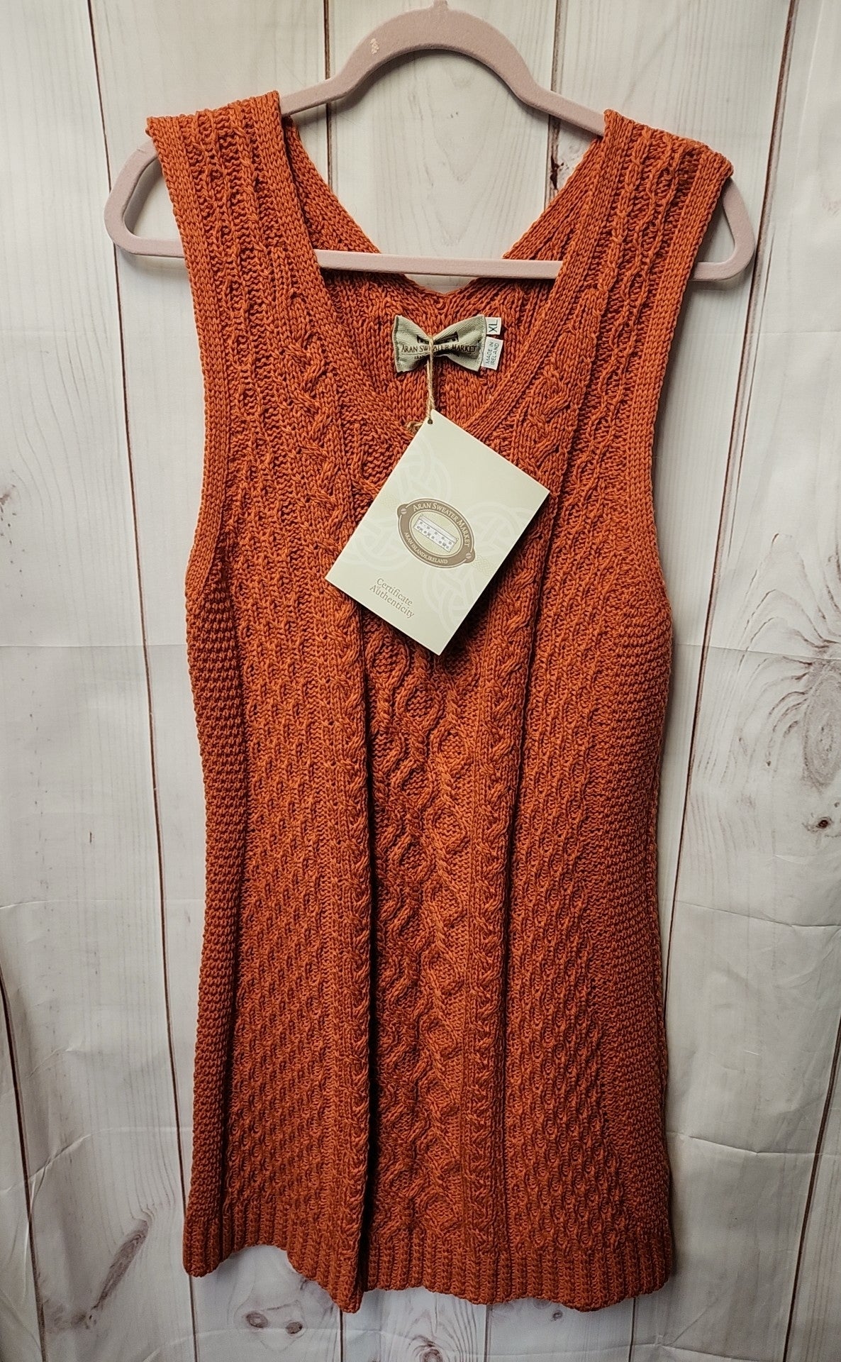 NWT Aran Sweater Market Women's Size XL Orange Dress