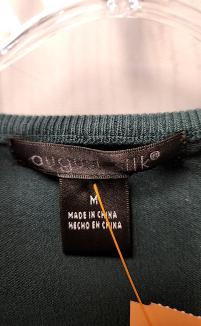 August Silk Women's Size M Green Cardigan