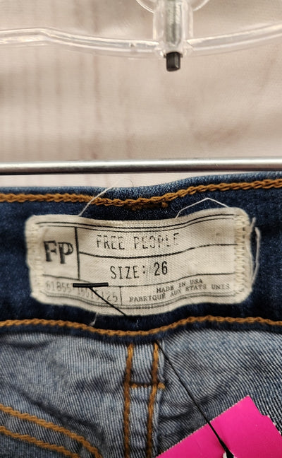 Free People Women's Size 26 (1-2) Blue Jeans
