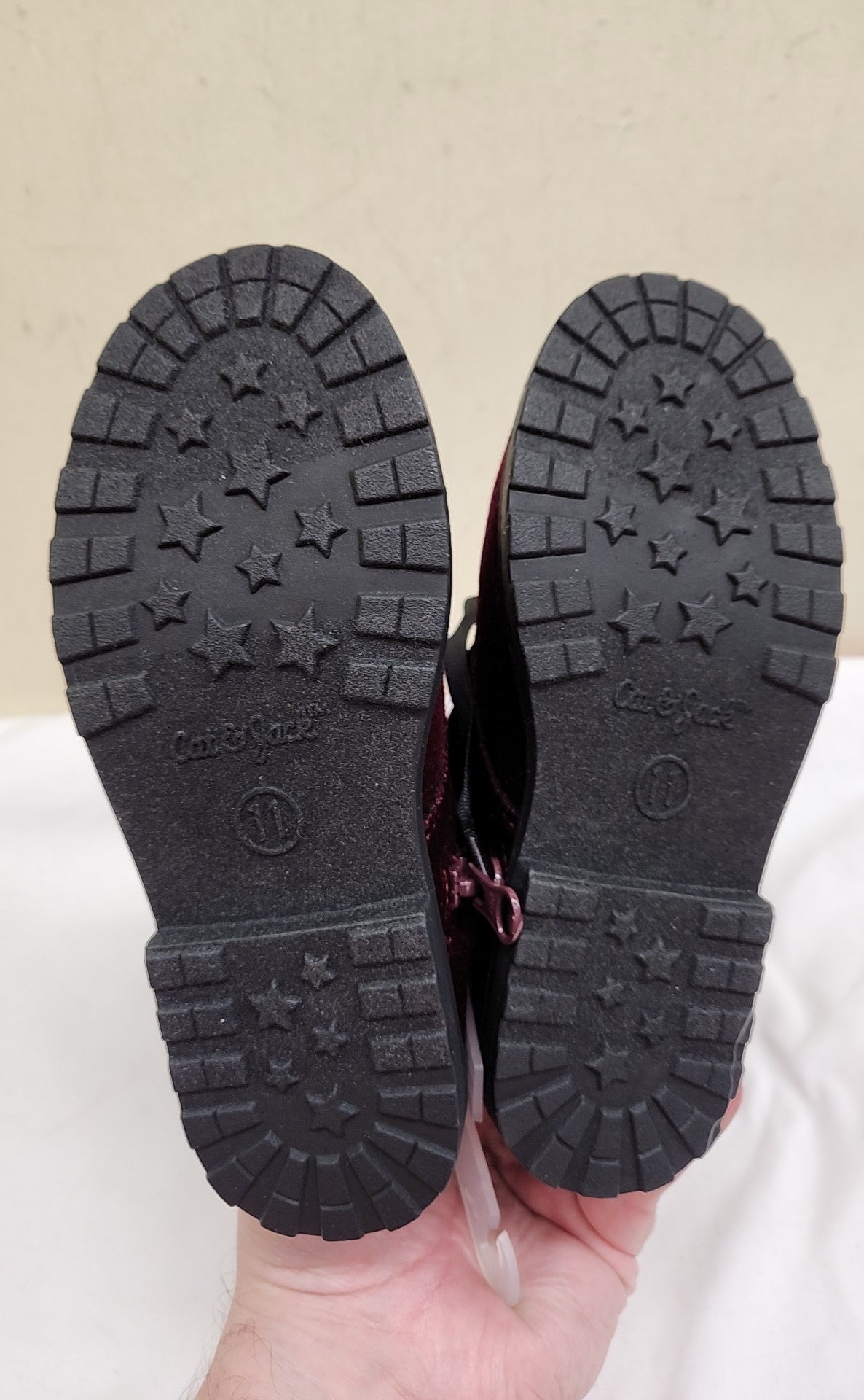 NWT Cat & Jack Girl's Size 11 Red Boots