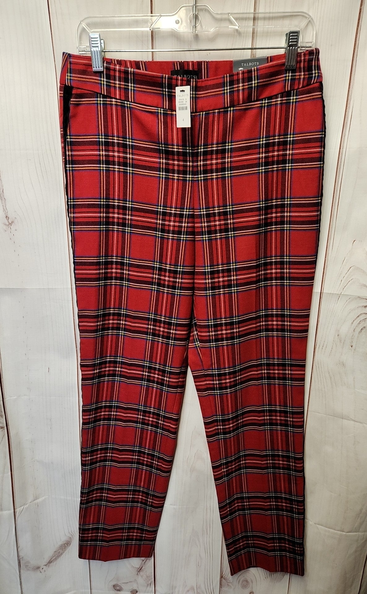 NWT Talbots Women's Size 4 Red Pants Slim Ankle Pant