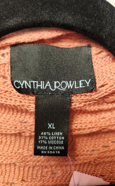 Cynthia Rowley Women's Size XL Pink Cardigan