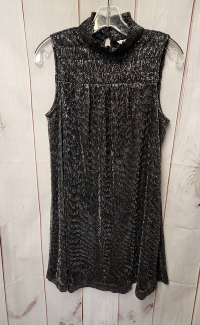 Nine West Women's Size S Black & Silver Dress