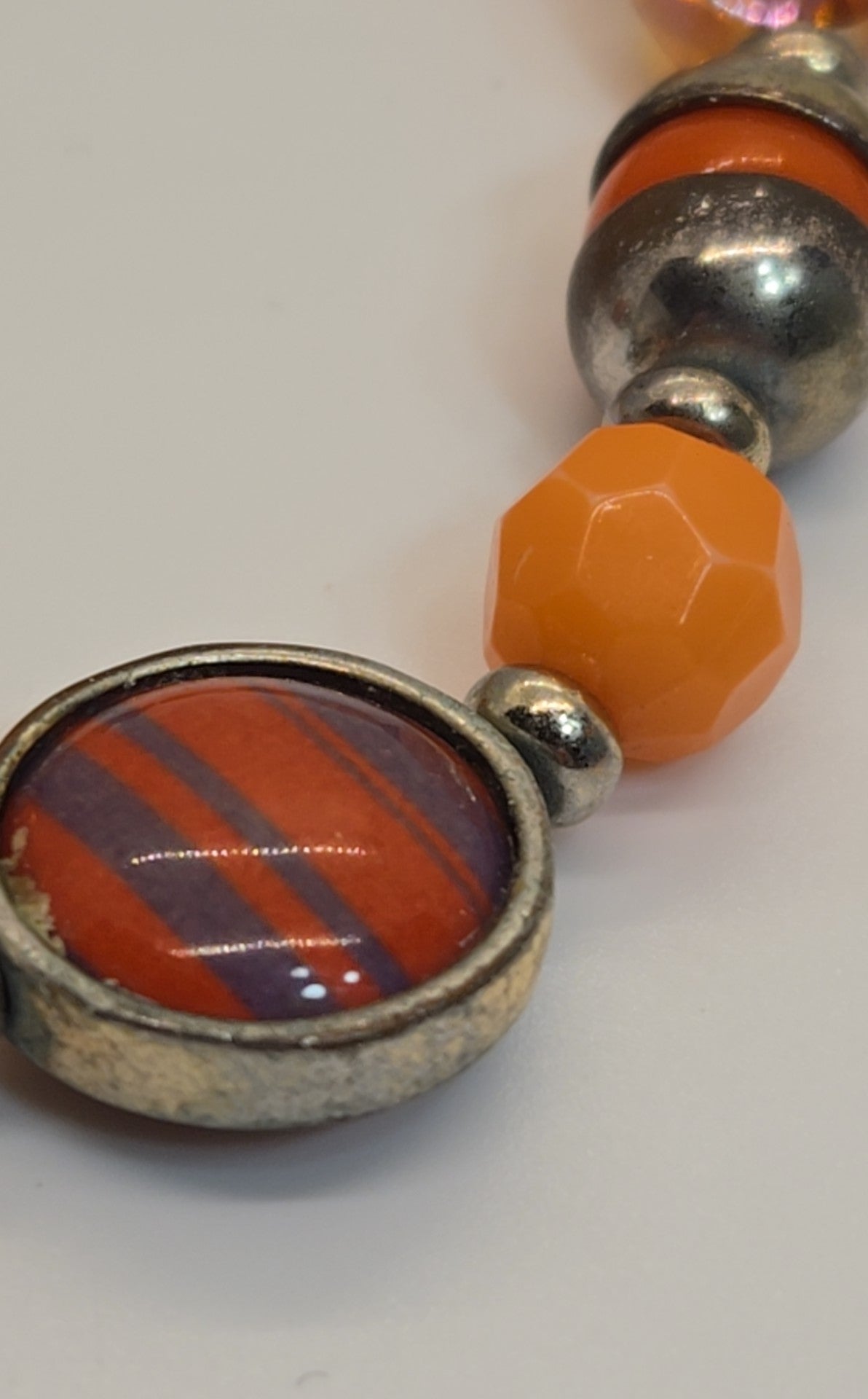 Orange Beaded Bracelet