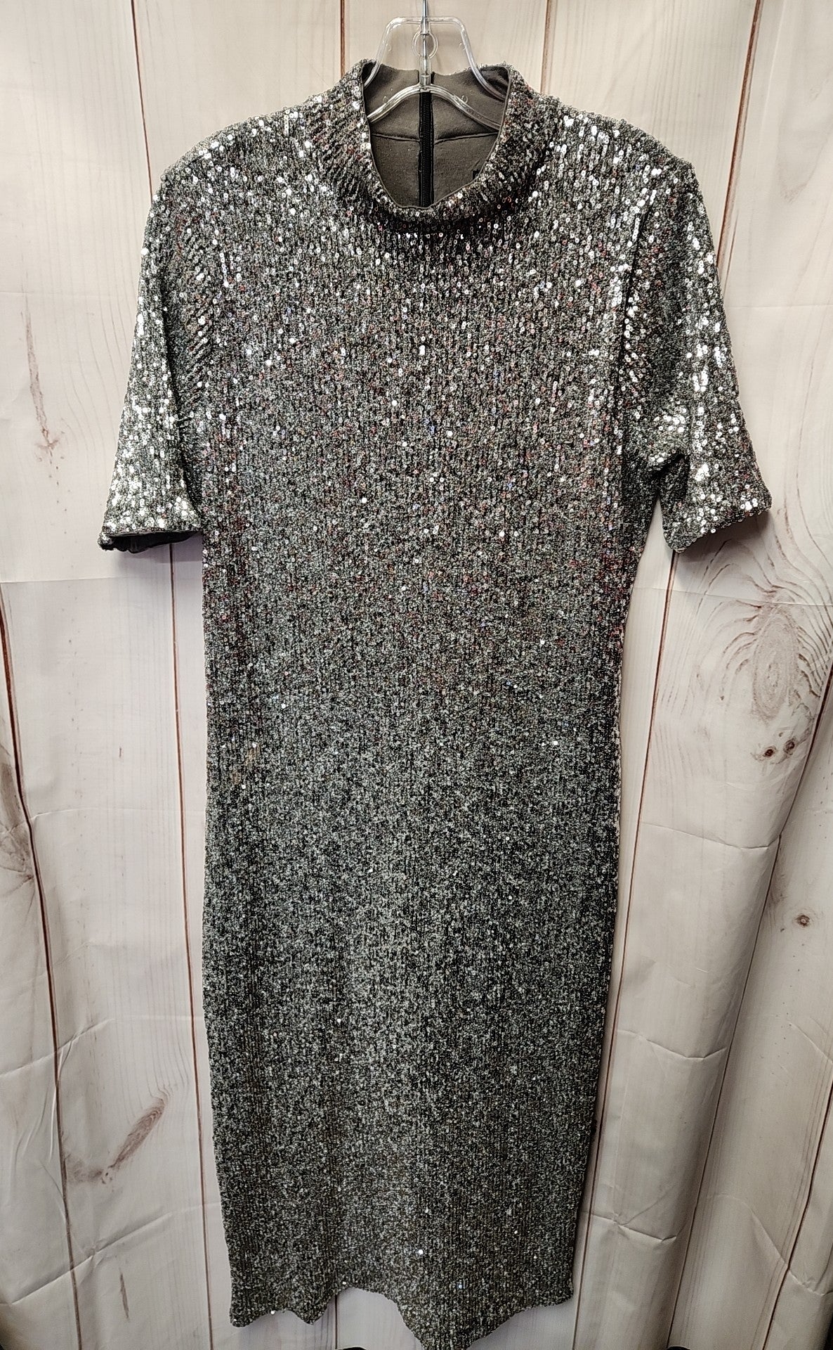 NWT Vineyard Vines Women's Size XS Silver Sequined Dress