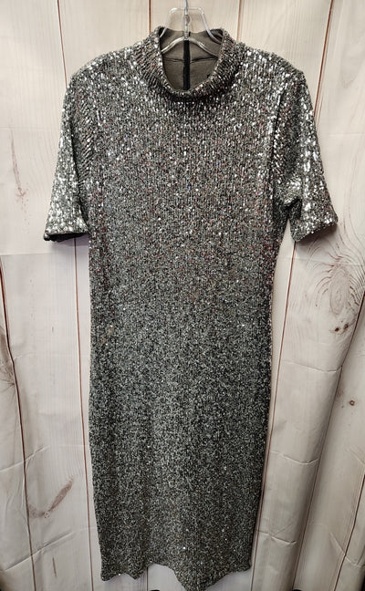 NWT Vineyard Vines Women's Size XS Silver Sequined Dress