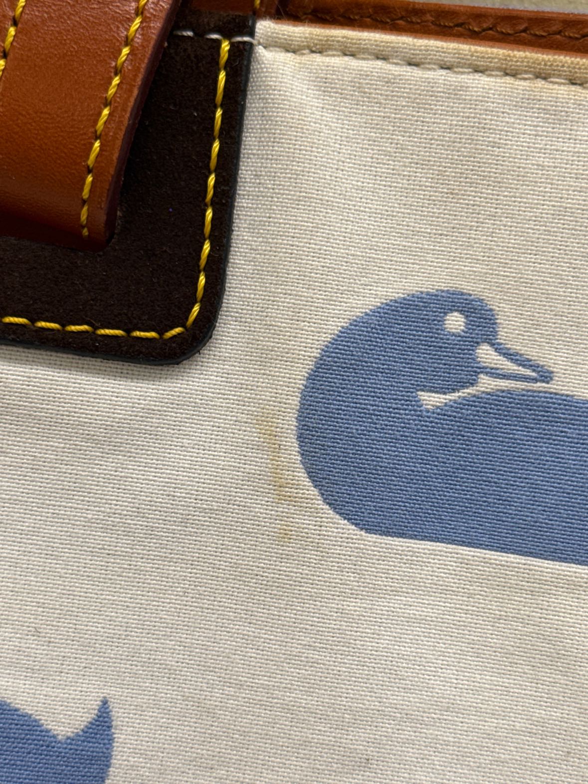 Dooney & Bourke White Tote Bag AS IS - Stains