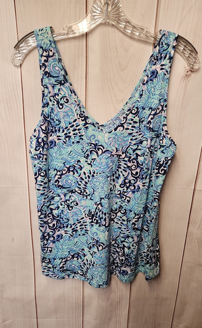 Lilly Pulitzer Women's Size S Blue Sleeveless Top