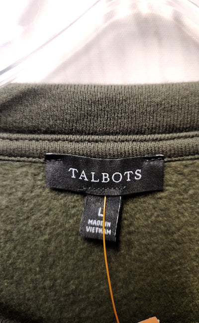 Talbots Women's Size L Olive Green Sweatshirt