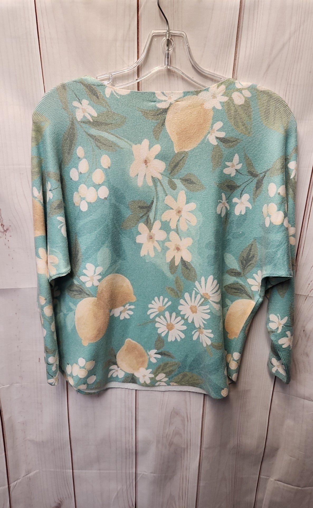 Sioni Women's Size S Green Floral Sweater