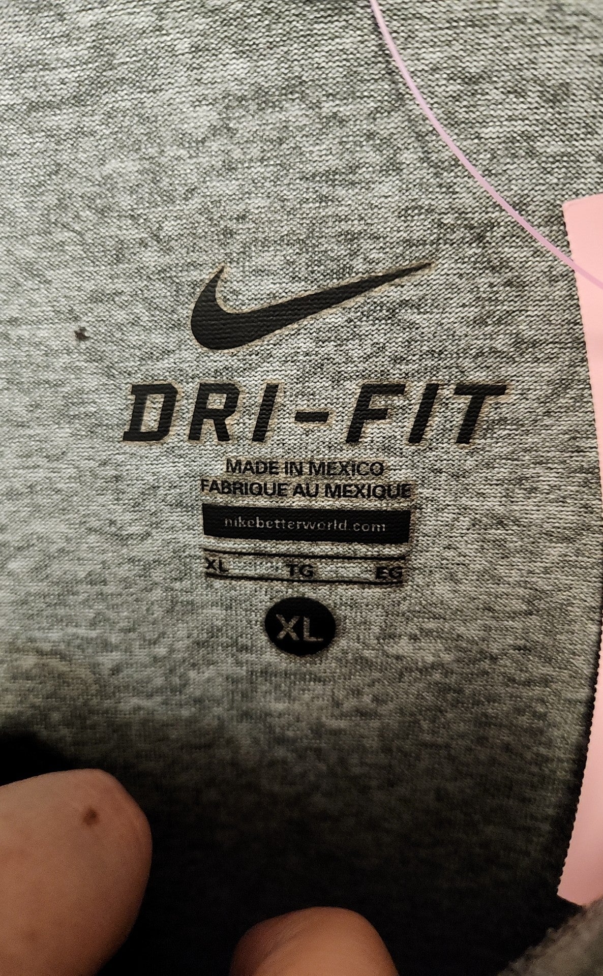 Nike Men's Size XL Gray Shirt