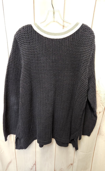 Liz Claiborne Women's Size 2X Navy Sweater