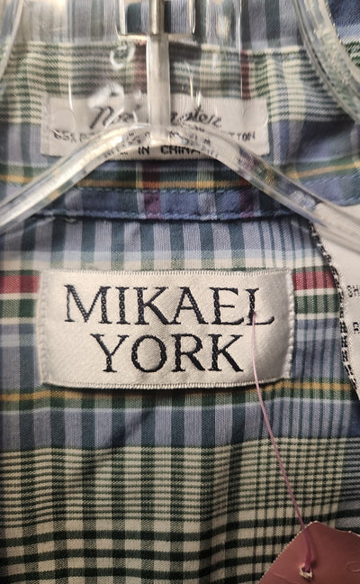 Mikael York Men's Size XL Blue Shirt