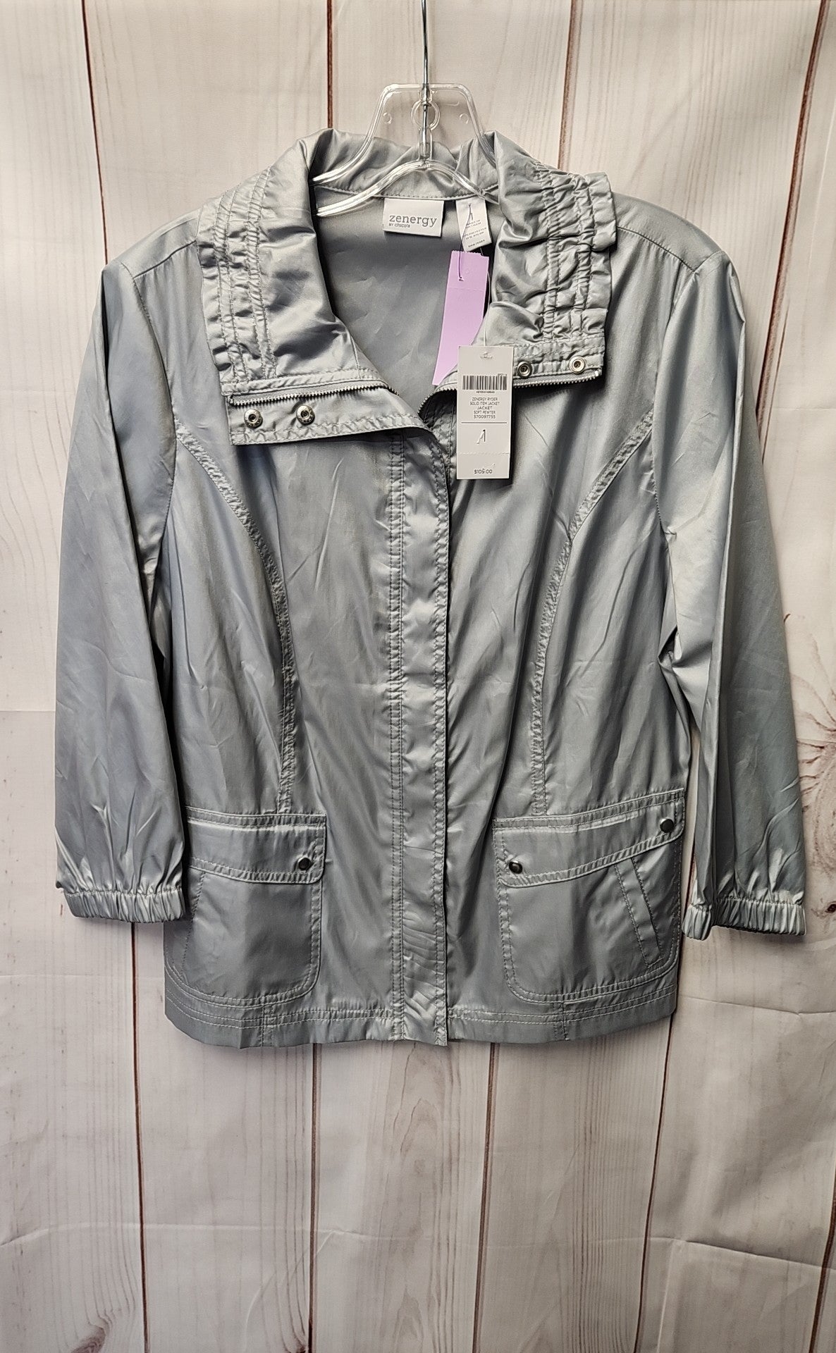 NWT Zenergy - Chico's Women's Size 1 = US M Gray Jacket